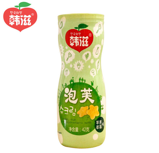 韓滋泡芙蘋(píng)果草莓味