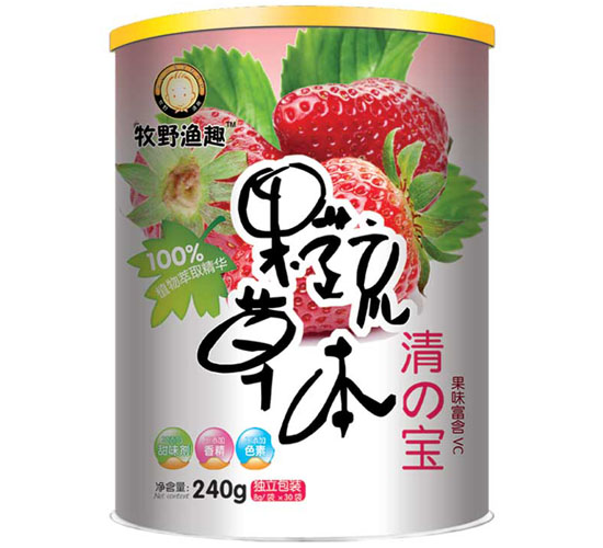 牧野漁趣果蔬草本草莓清清寶聽裝