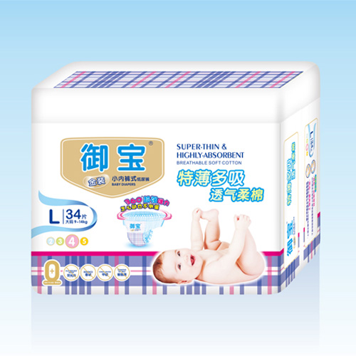 御寶金裝特薄多吸小內褲式紙尿褲L34