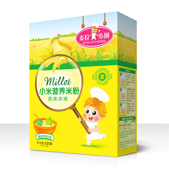 麥拉小廚-小米營(yíng)養(yǎng)米粉盒裝-蔬果多維