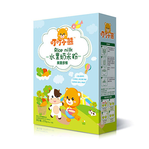 叮叮小熊水果奶米粉盒裝-果蔬多維