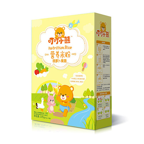 叮叮小熊營(yíng)養(yǎng)米粉盒裝-胡蘿卜果蔬