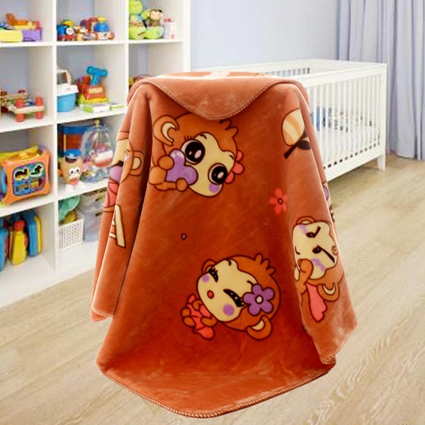 亞奧超柔云毯悠嘻猴褐色