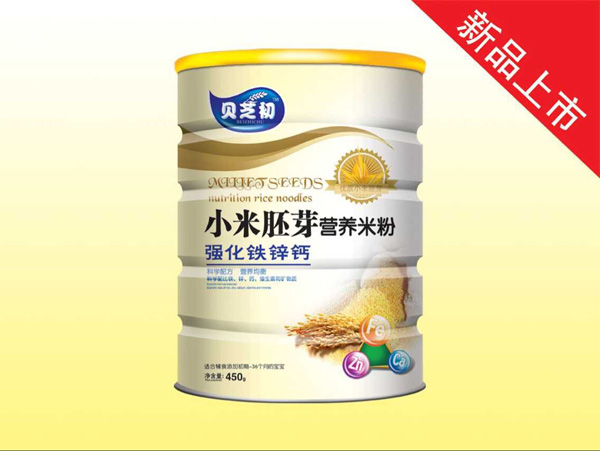 貝芝初強化鐵鋅鈣-小米胚芽營養(yǎng)米粉聽裝