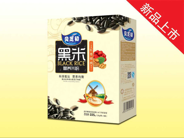 貝芝初紅棗核桃-黑米營養(yǎng)米粉盒裝