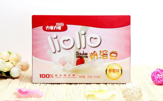 力哦力哦草莓味奶溶豆