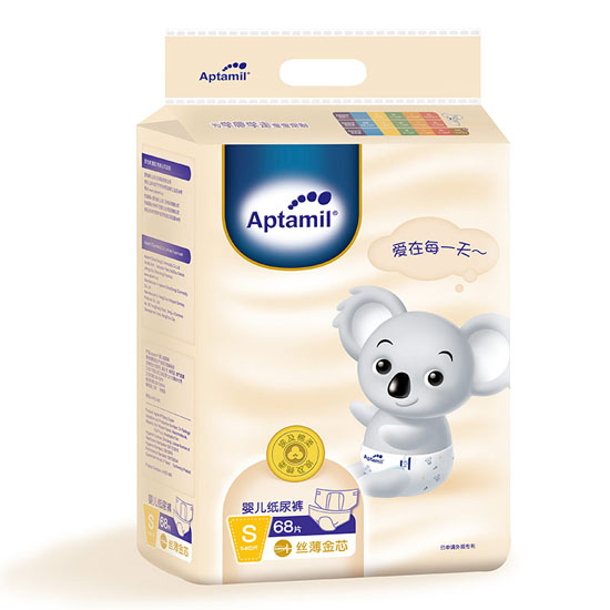 愛(ài)他美絲薄金芯紙尿褲S碼68片