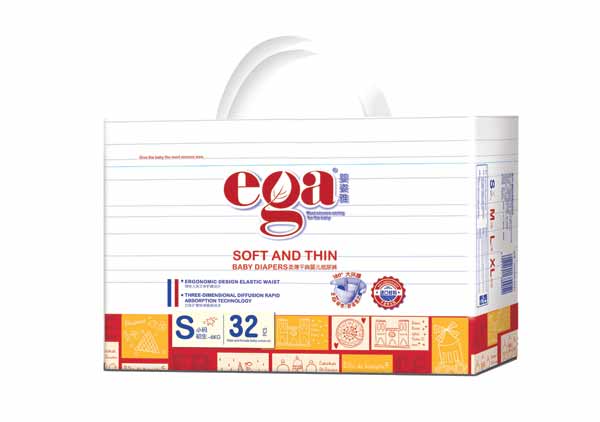 嬰姿雅柔薄干爽嬰兒紙尿褲小包S32片(紅)