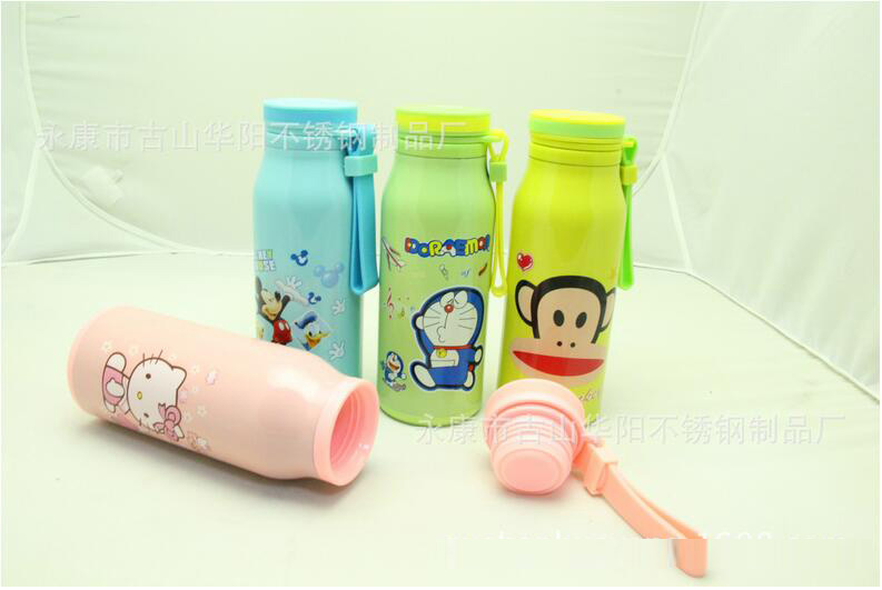 不銹鋼真空保溫杯情侶吊帶保溫杯防燙嘴設(shè)計(jì)