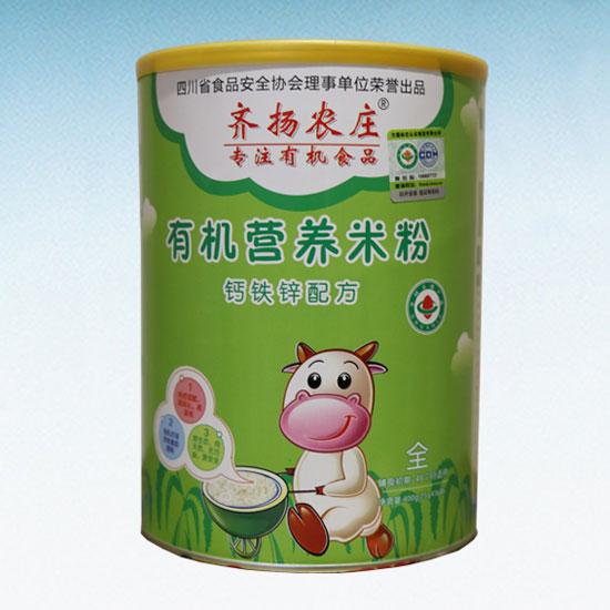 齊揚農(nóng)莊有機營養(yǎng)米粉(鈣鐵鋅配方)聽裝