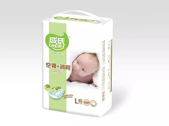 成氏空調+潤呵高級嬰兒紙尿片L碼