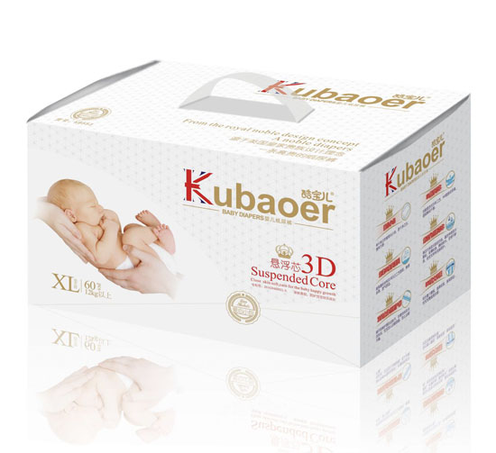 酷寶兒3D懸浮芯嬰兒紙尿褲XL碼60片