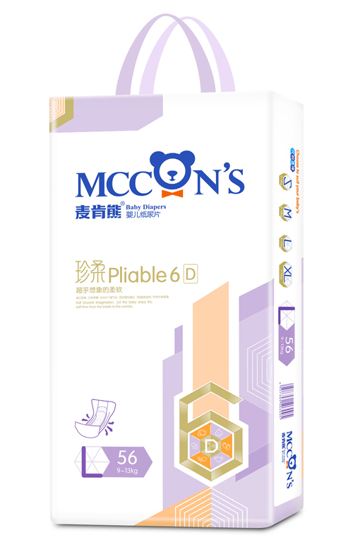 麥肯熊珍柔嬰兒紙尿片L56片