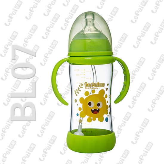 樂陪嬰幼兒玻璃奶瓶綠