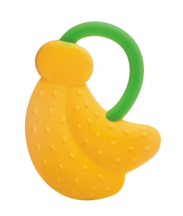 小孩國(guó)香蕉雙色全硅膠牙膠