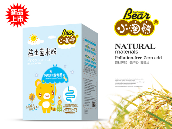 小淘熊鈣鐵鋅蛋黃益生菌米粉