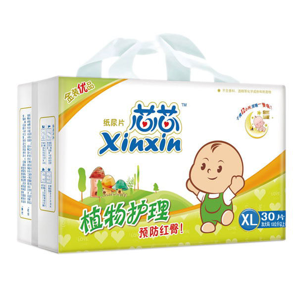 芯芯植物護(hù)理紙尿片XL30片