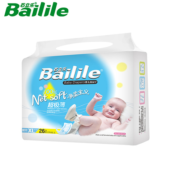 百立樂(lè)凈柔主義超極薄紙尿片XL碼26片