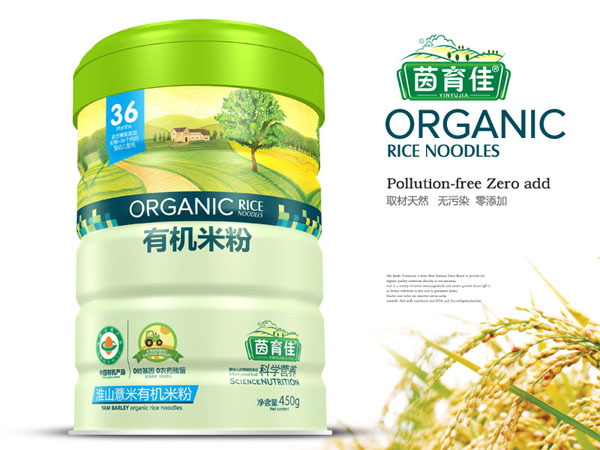 茵育佳淮山薏米有機(jī)米粉鐵聽