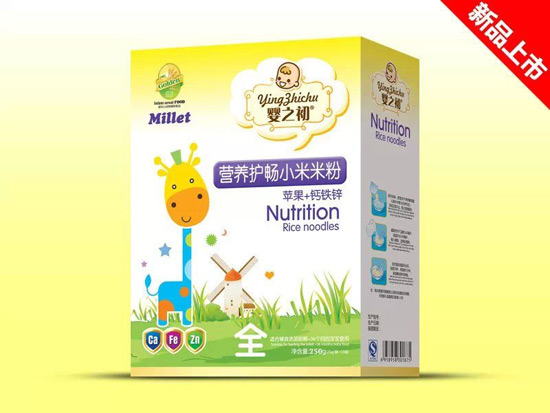 嬰之初蘋果+鈣鐵鋅護(hù)暢營養(yǎng)米粉