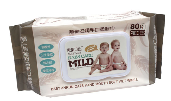歐萊貝比燕麥安潤手口柔濕巾
