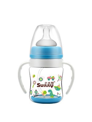 小太陽雙層抗摔玻璃奶瓶120ML