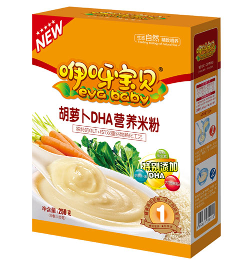 咿呀寶貝胡蘿卜DHA營(yíng)養(yǎng)米粉