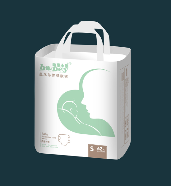哈尼小象懸浮芯體嬰兒紙尿褲S碼62片