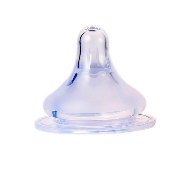 盟寶寬口磨砂奶嘴