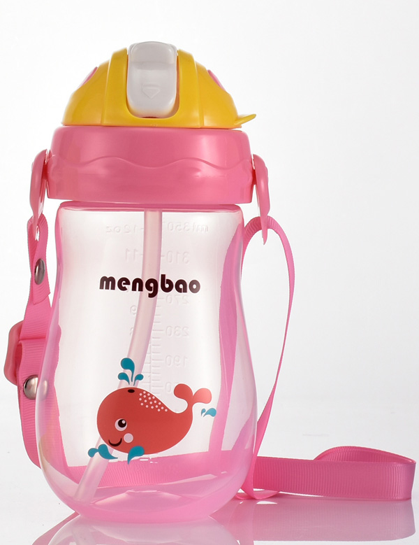 盟寶粉色有刻度水壺-小魚(yú)