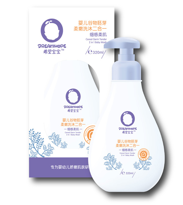 希望寶寶寶寶谷物胚芽柔嫩洗護二合一