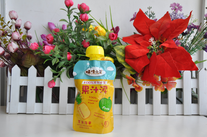 味佳小美嬰幼兒果汁泥蘋(píng)果菠蘿