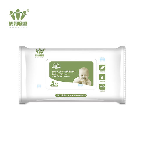 媽媽聯(lián)盟艾葉嬰幼兒濕巾5片