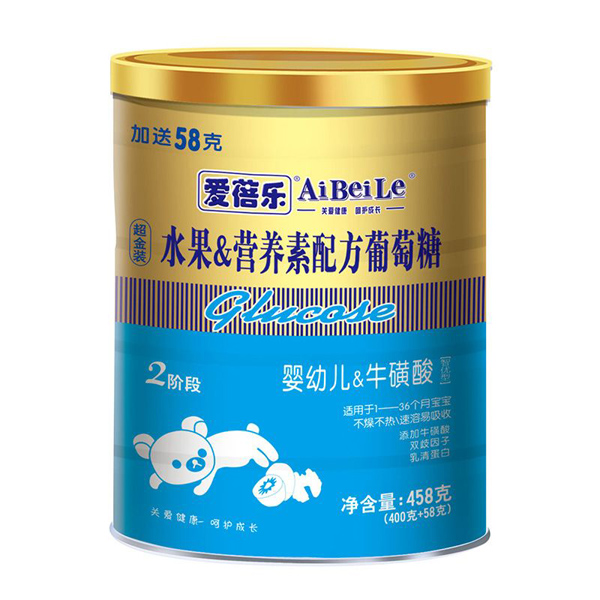 愛蓓樂458克水果&營養(yǎng)素配方葡萄糖-嬰幼兒