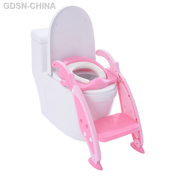 青蛙嘟迪兒童時尚階梯式輔助坐便器粉色