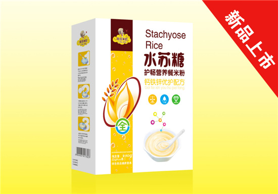 歐貝米拉水蘇糖護暢營養(yǎng)餐米粉鈣鐵鋅優(yōu)護配方盒裝