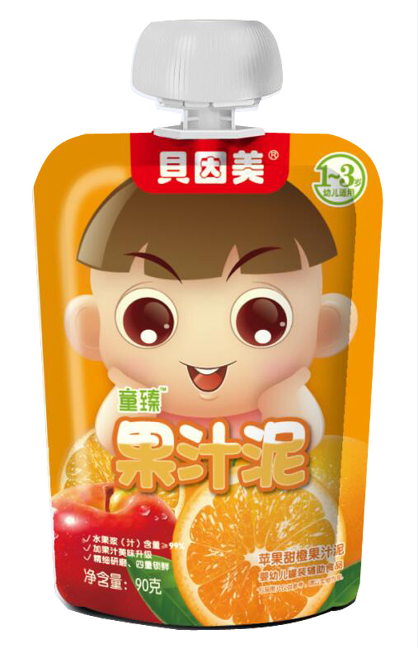 貝因美童臻蘋果甜橙果汁泥.jpg 貝因美童臻蘋果甜橙果汁泥.jpg