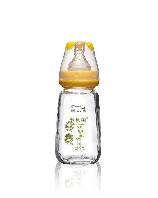 小孩國初生標(biāo)口玻璃奶瓶黃色120ML.jpg 小孩國初生標(biāo)口玻璃奶瓶黃色120ML.jpg