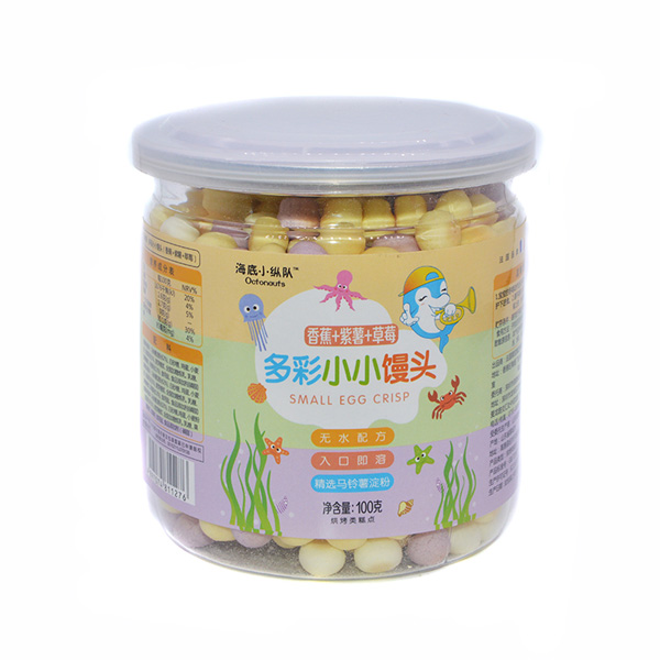 海底小縱隊多彩小小饅頭香蕉+紫薯+草莓