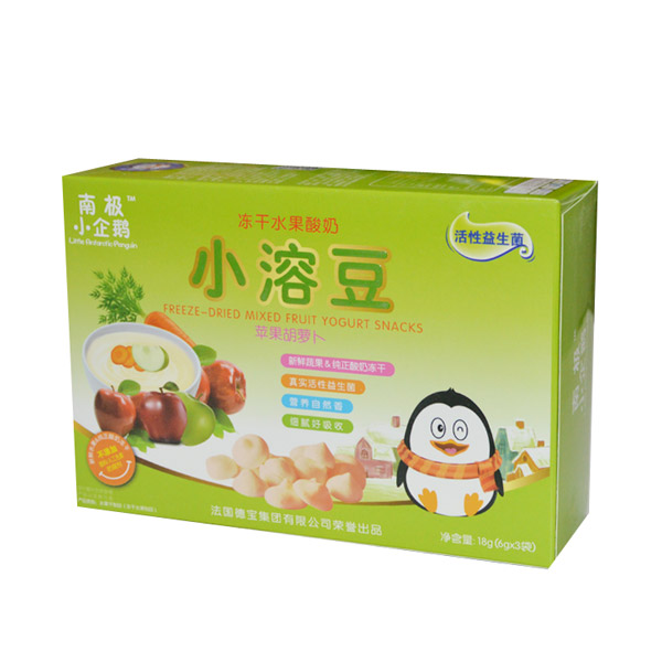 南極小企鵝凍干水果酸奶小溶豆蘋果胡蘿卜味