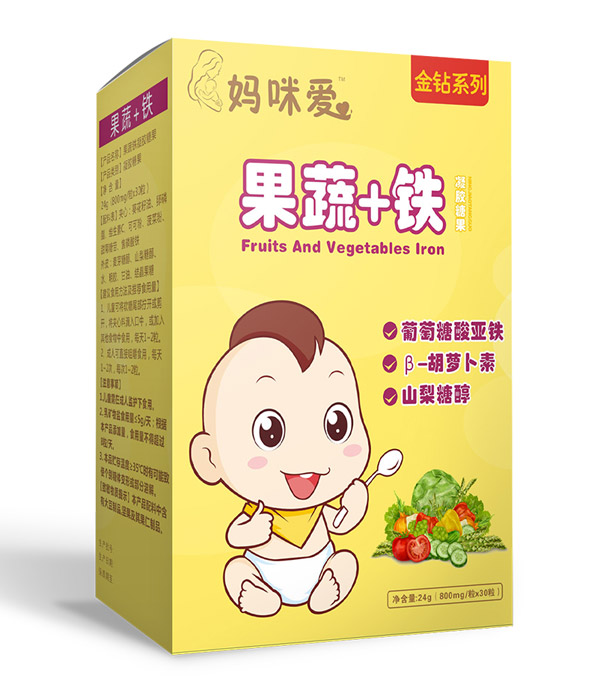 媽咪愛兒果蔬鐵凝膠糖果