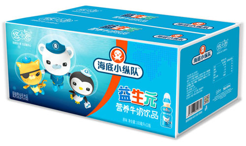 海底小縱隊益生元營養(yǎng)牛奶飲品(原味)箱裝