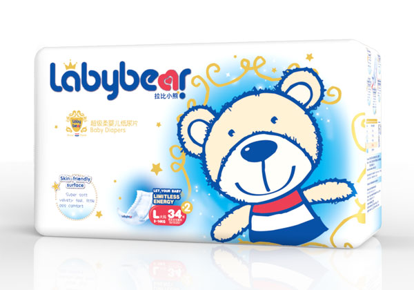 拉比小熊超級(jí)柔嬰兒紙尿片L36