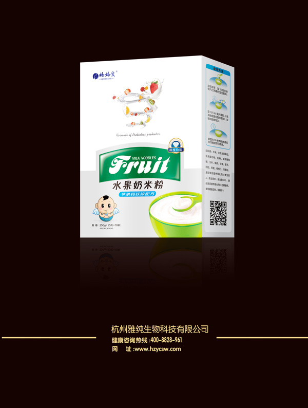 媽媽愛(ài)水果奶米粉-蘋果鈣鐵鋅配方 盒裝