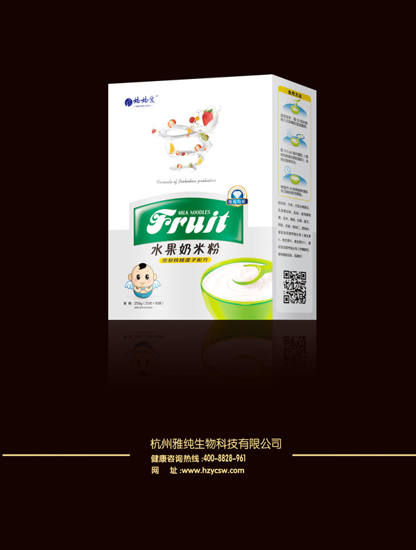 媽媽愛(ài)水果奶米粉-雪梨核桃蓮子配方 盒裝