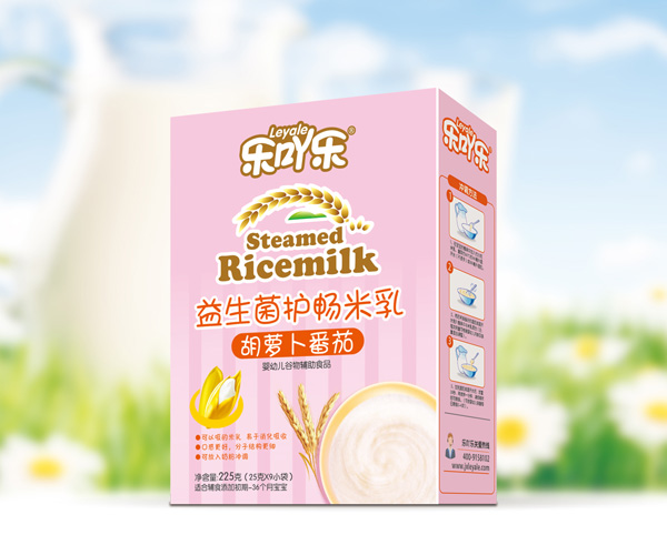 樂吖樂益生菌護暢米乳胡蘿卜番茄盒裝