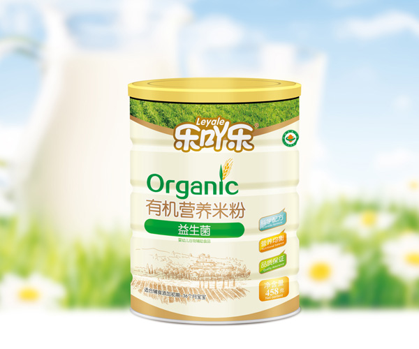 樂吖樂有機營養(yǎng)米粉益生菌罐裝