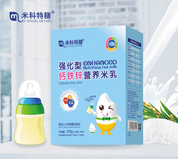 米科特膳強化型鈣鐵鋅營養(yǎng)米乳-盒裝600