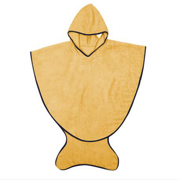 西班牙baby bites斗篷帶帽浴巾 黃色(0-3歲)