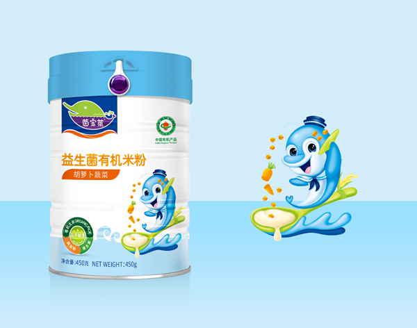 茵寶萊益生菌有機米粉-胡蘿卜蔬菜罐裝